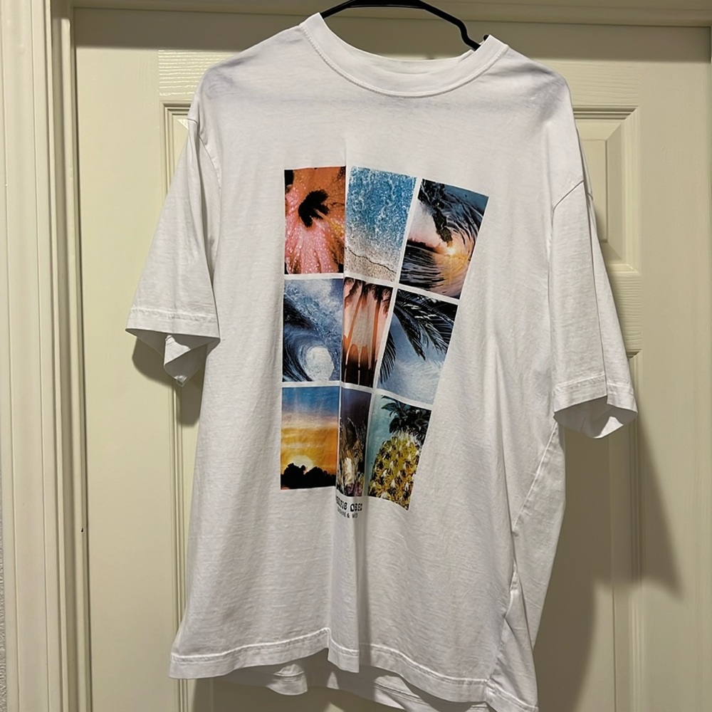 H&M Men’s White Graphic Tee (Large)